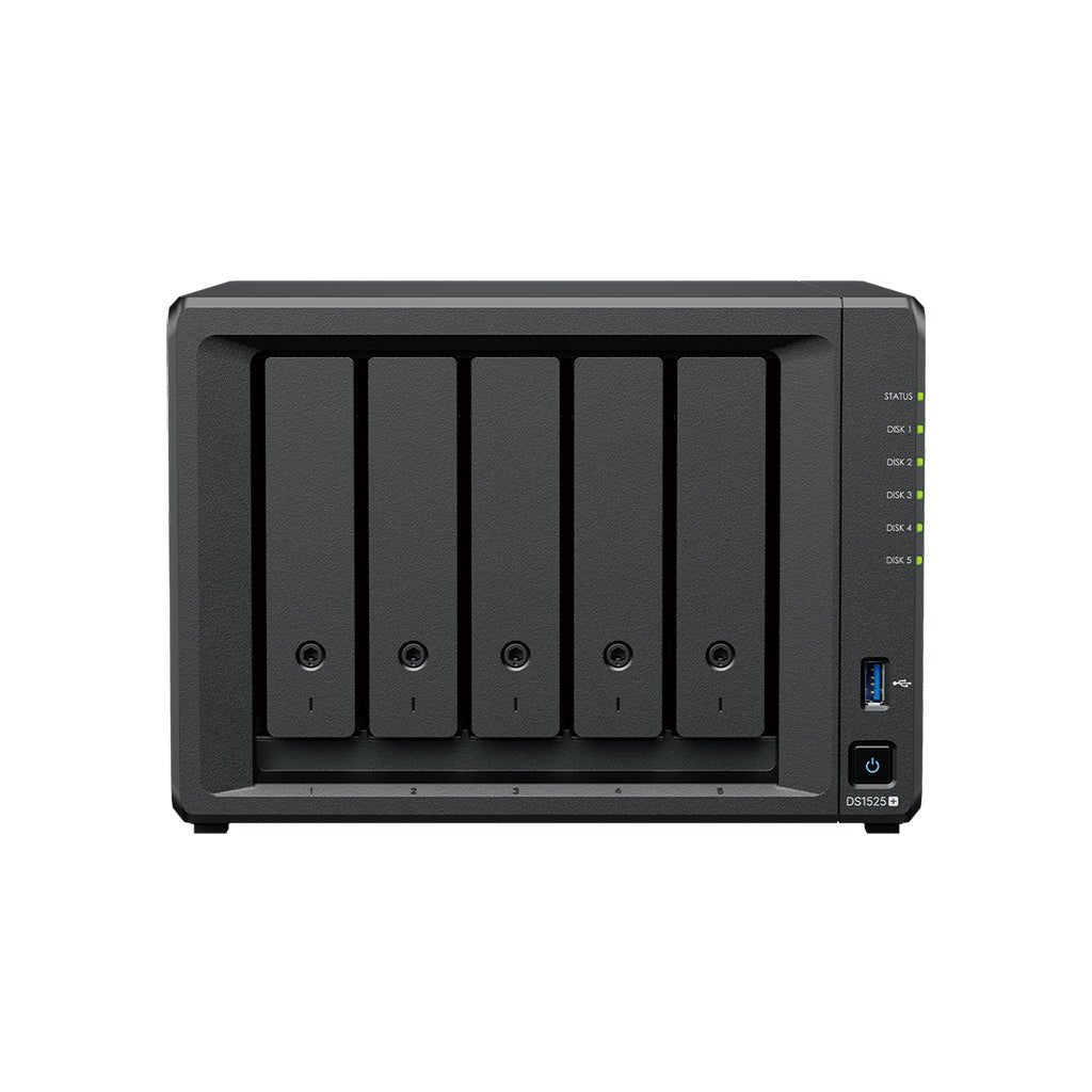 Synology DS1525+ 5-Bay 2.5GbE NAS with M.2 SSD & 10GbE