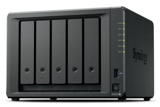 Synology DS1525+ DiskStation 5 - Bay 2.5GbE Tower NAS - ACE Peripherals
