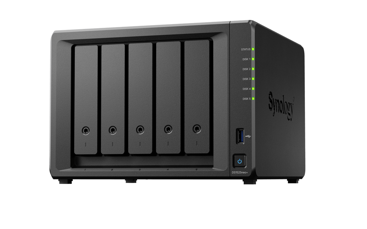 Synology DS1525neo+ DiskStation 5-Bay 2.5GbE Tower NAS - ACE Peripherals