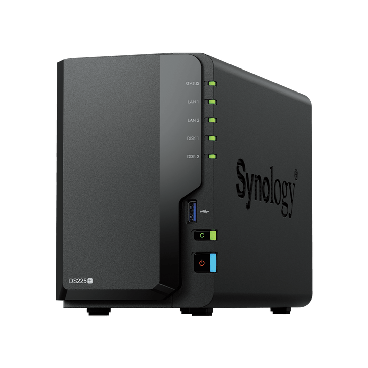 Synology DS225+ DiskStation 2 - Bay 2.5GbE Tower NAS - ACE Peripherals