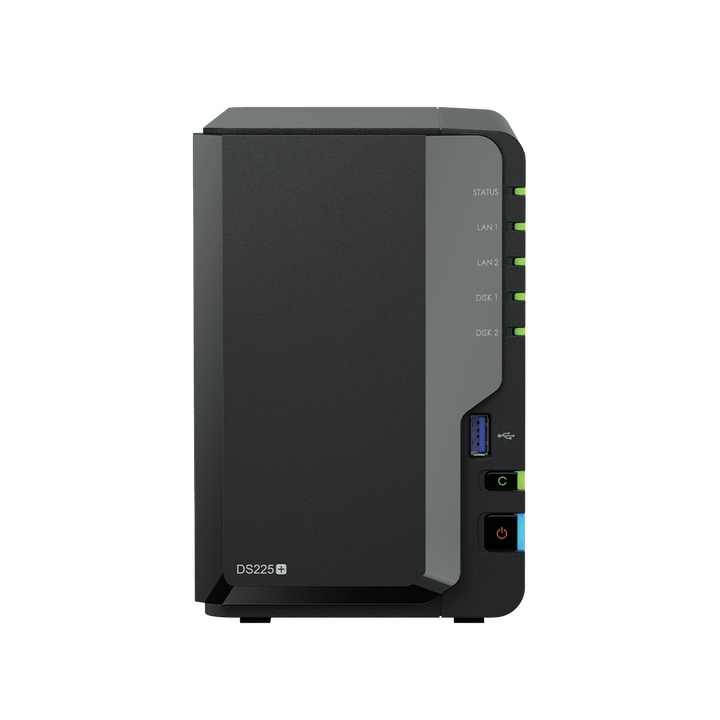 Synology DS225+ DiskStation 2 - Bay 2.5GbE Tower NAS - ACE Peripherals