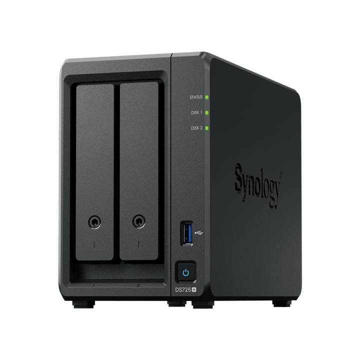 Synology DS725+ DiskStation 2 - Bay 2.5GbE Tower NAS - ACE Peripherals