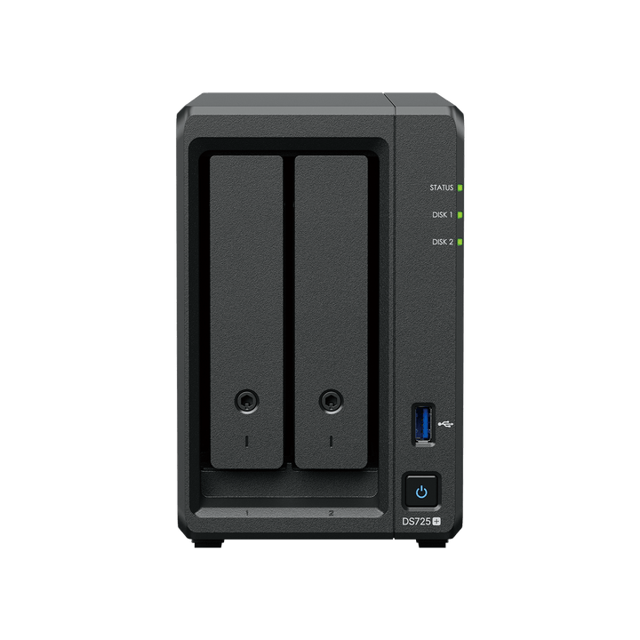 Synology DS725+ DiskStation 2 - Bay 2.5GbE Tower NAS - ACE Peripherals