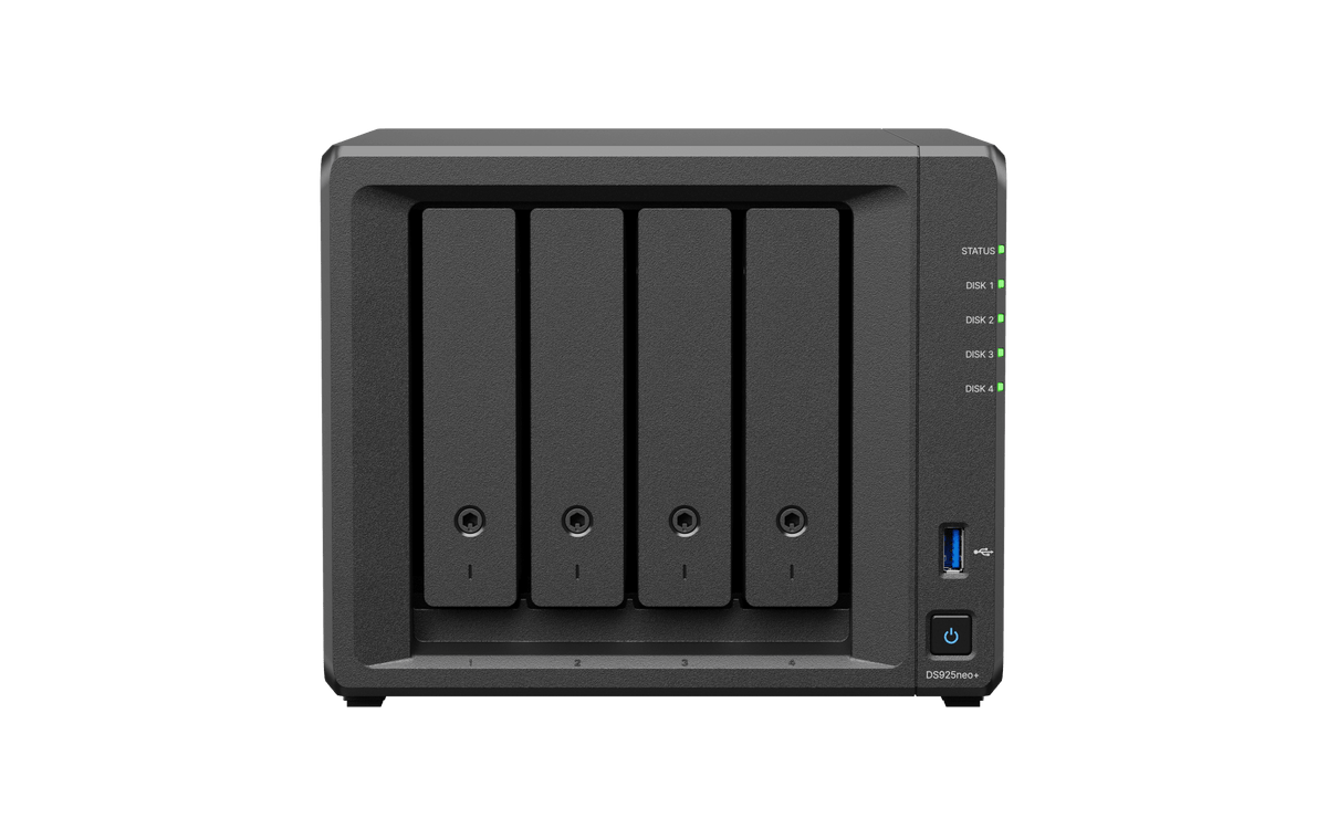 Synology DS925neo+ DiskStation 4-Bay 2.5GbE Tower NAS - ACE Peripherals