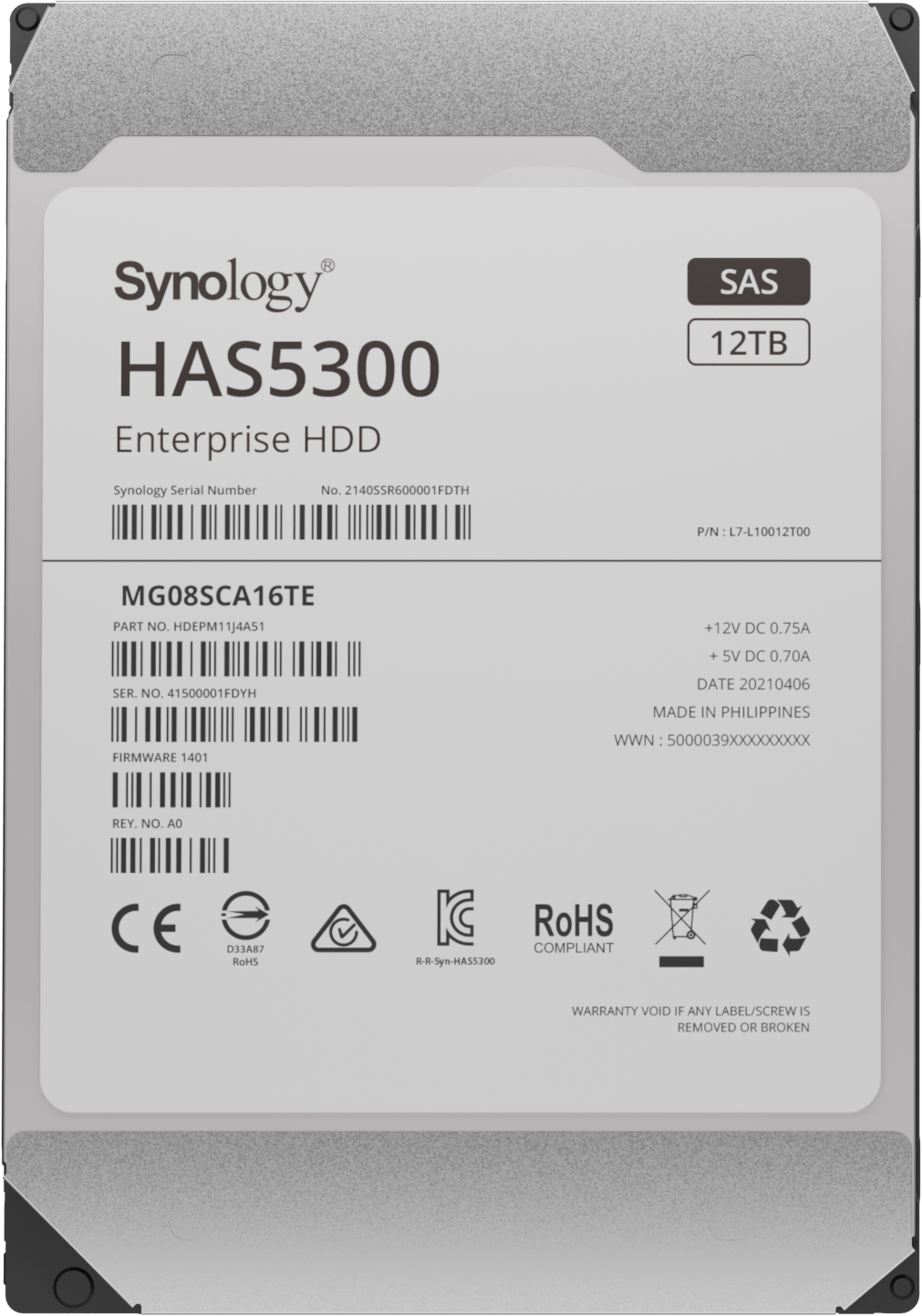 Synology HAS5300 HAS5310 Enterprise Series 3.5" SAS HDD - ACE Peripherals