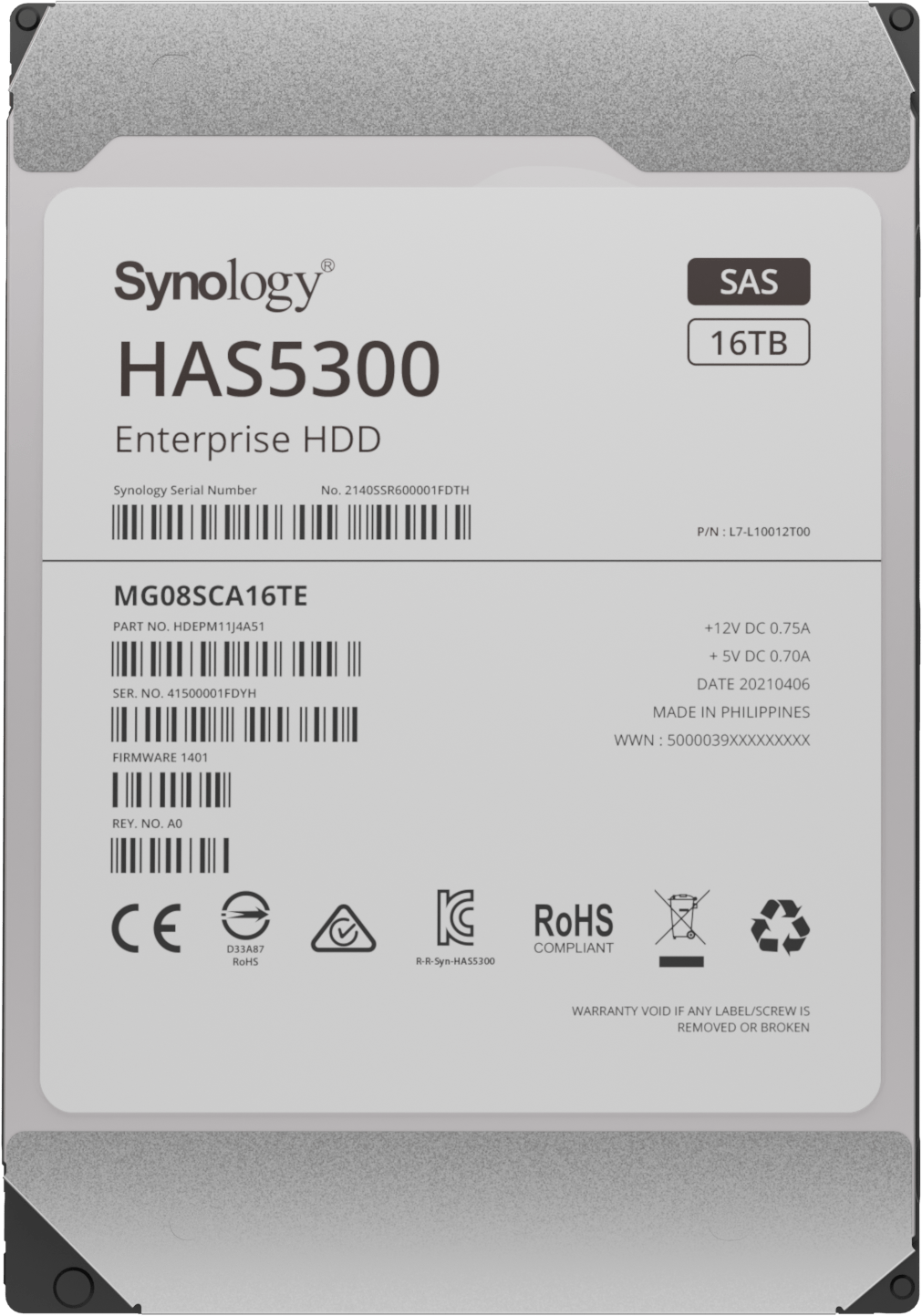Synology HAS5300 HAS5310 Enterprise Series 3.5" SAS HDD - ACE Peripherals