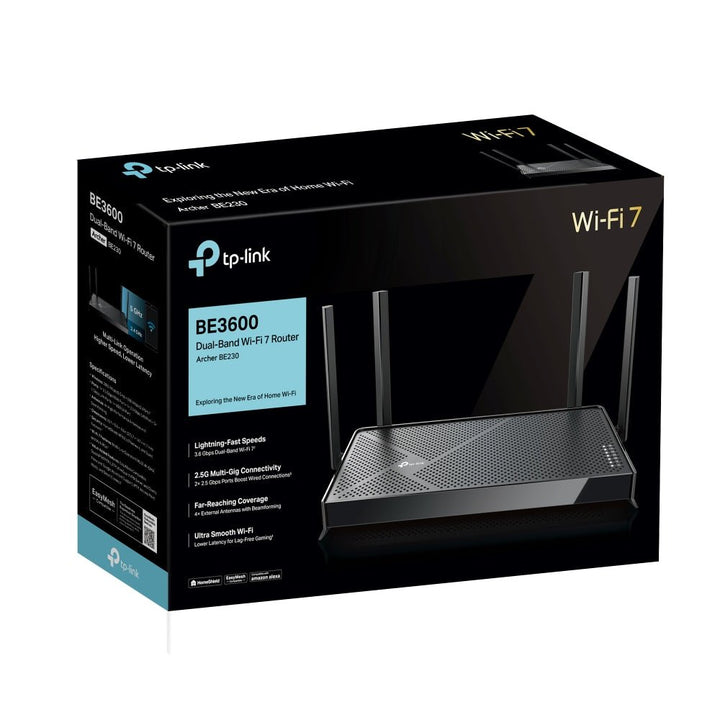 TP - Link Archer BE230 BE3600 Dual - Band Wi - Fi 7 Router - ACE Peripherals