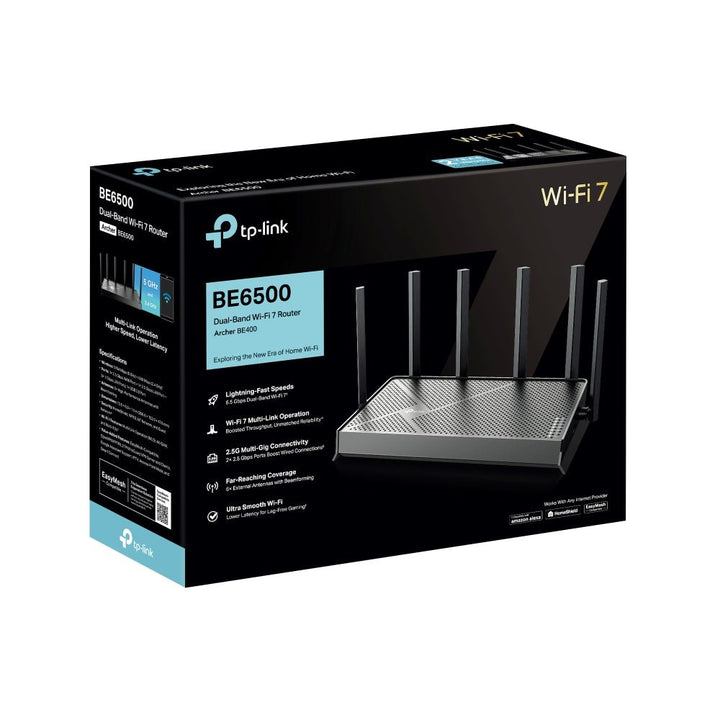 TP - Link Archer BE400 BE6500 Dual - Band Wi - Fi 7 Router - ACE Peripherals
