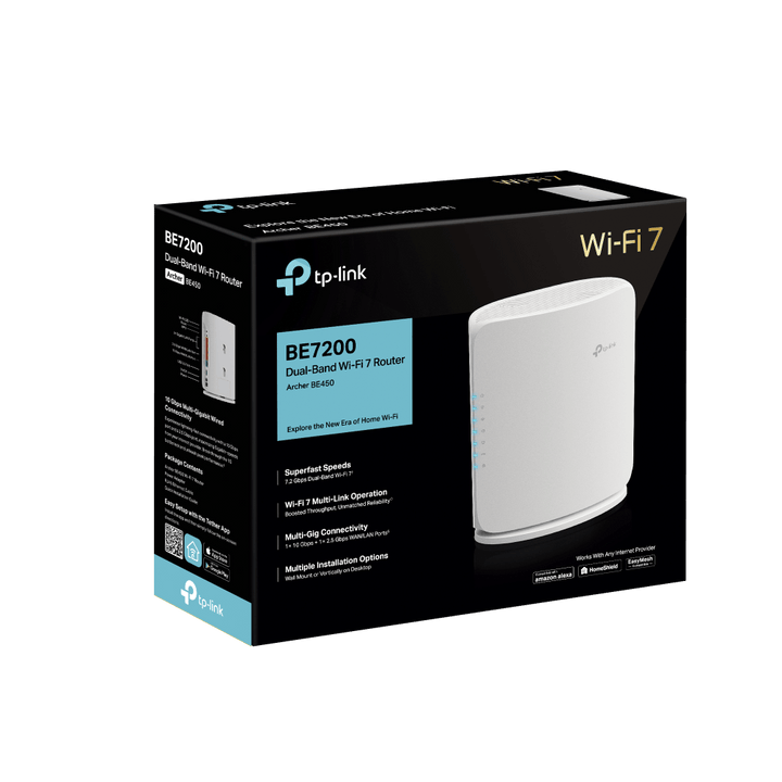 TP - Link Archer BE450 BE7200 Dual - Band Wi - Fi 7 Router - ACE Peripherals
