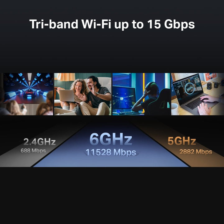 TP - Link Archer BE700 BE15000 Tri - Band Wi - Fi 7 Router - ACE Peripherals