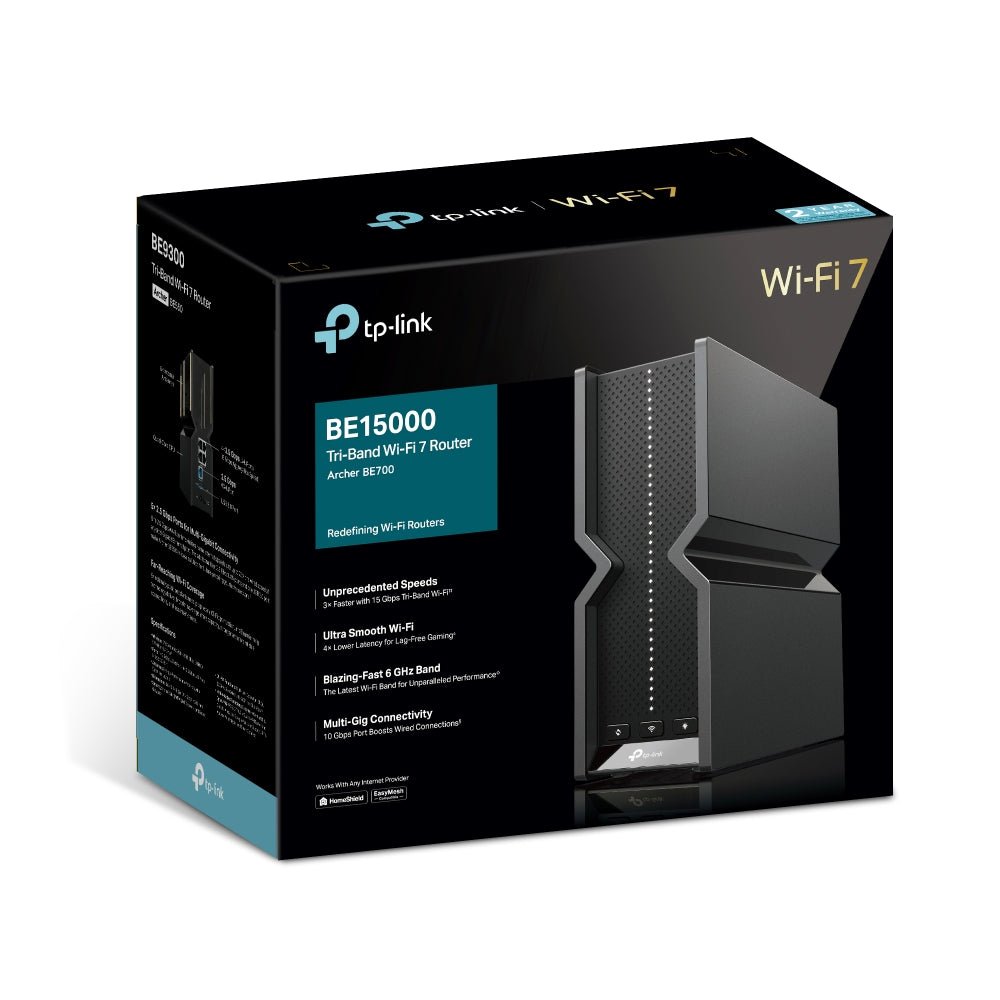 TP - Link Archer BE700 BE15000 Tri - Band Wi - Fi 7 Router - ACE Peripherals