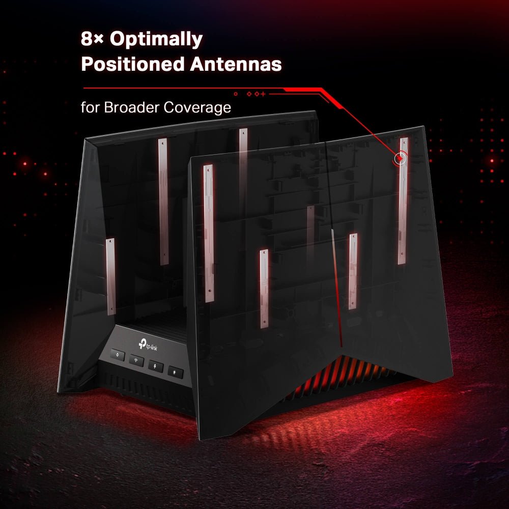 TP - Link Archer GE800 BE19000 Tri - Band Wi - Fi 7 Gaming Router - ACE Peripherals