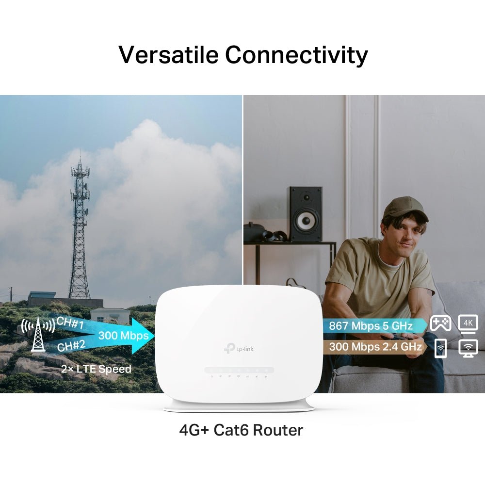 TP - Link Archer MR505 4G+ Cat6 AC1200 Dual Band Gigabit Router - ACE Peripherals