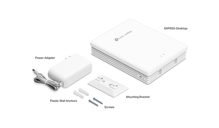 TP - Link EAP650 - Desktop AX3000 Desktop WiFi 6 Access Point with 4 - Port GbE - ACE Peripherals