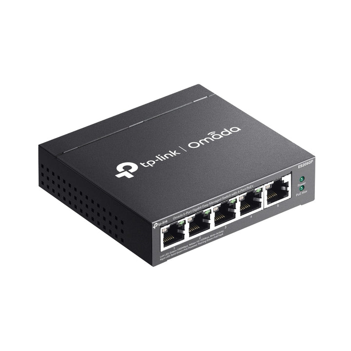 TP - Link ES205GP Omada 5 - Port Gigabit Easy Managed Switch with 4 - Port PoE+ - ACE Peripherals