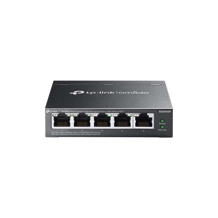 TP - Link ES205GP Omada 5 - Port Gigabit Easy Managed Switch with 4 - Port PoE+ - ACE Peripherals