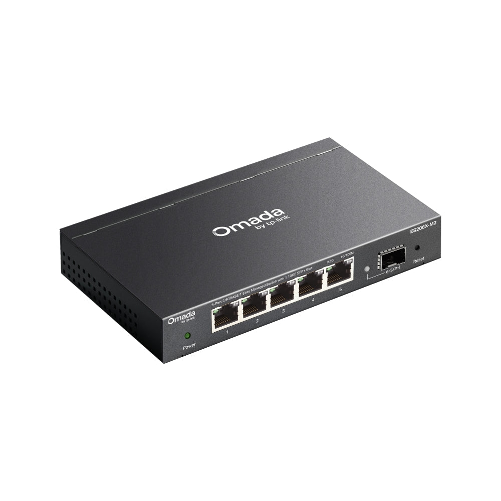 TP-Link ES206X-M2 Omada 5-Port 2.5GBASE-T Easy Managed Switch with 1 10GE SFP+ Slot - ACE Peripherals
