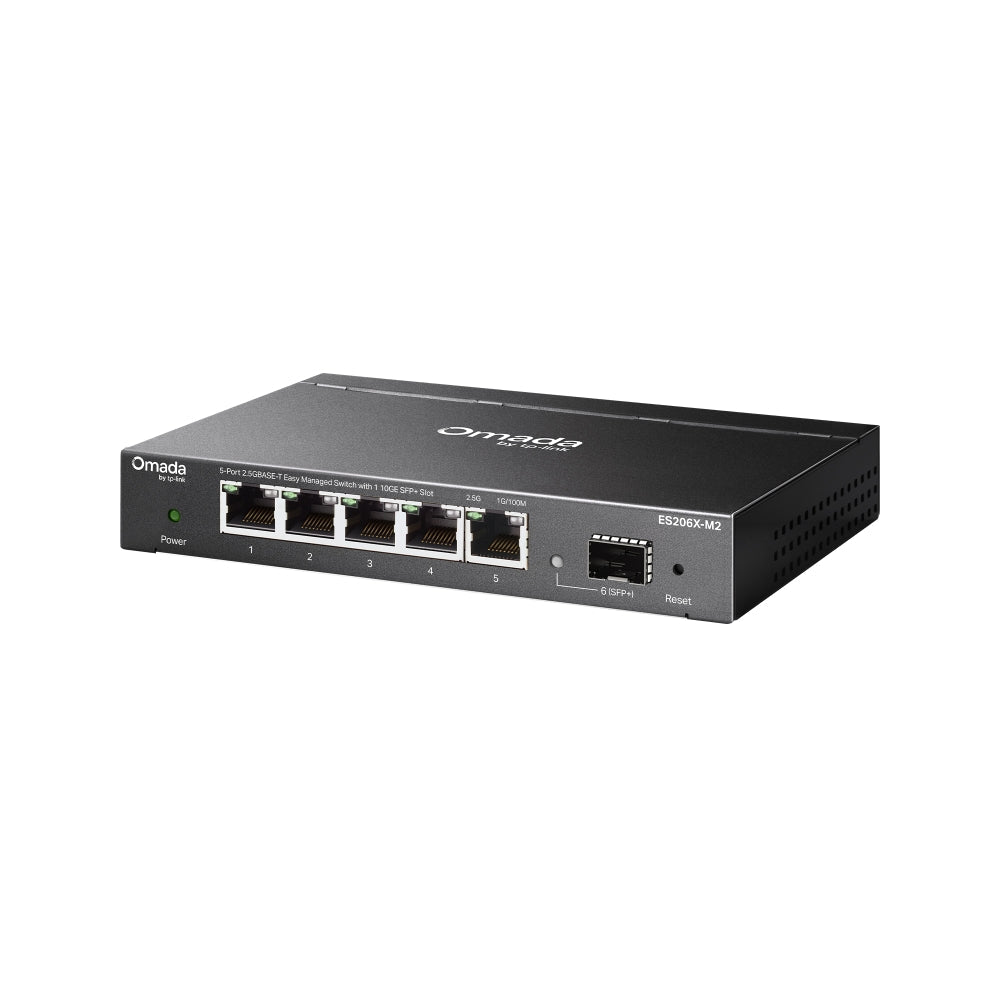 TP-Link ES206X-M2 Omada 5-Port 2.5GBASE-T Easy Managed Switch with 1 10GE SFP+ Slot - ACE Peripherals