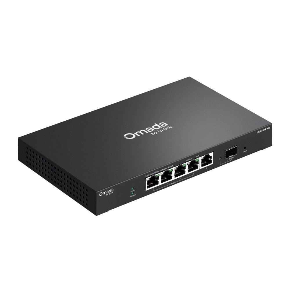 TP-Link ES206XPP-M2 Omada 5-Port 2.5G BASE-T and 1-Port 10GE SFP+ Easy Managed Switch with 4-Port PoE++ - ACE Peripherals
