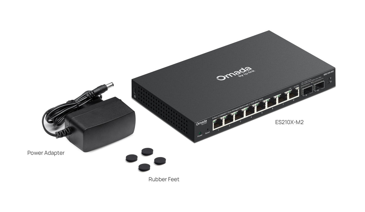 TP-Link ES210X-M2 Omada 8-Port 2.5G Easy Managed Switch with 2 10GE SFP+ Slots - ACE Peripherals