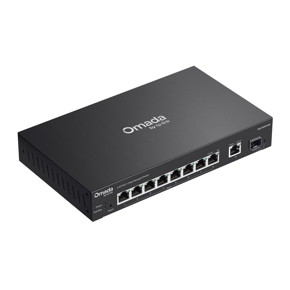 TP-Link ES210XPP-M2 Omada 8-Port 2.5G + 2-Port 10G Easy Managed Switch with 8-Port PoE++ - ACE Peripherals