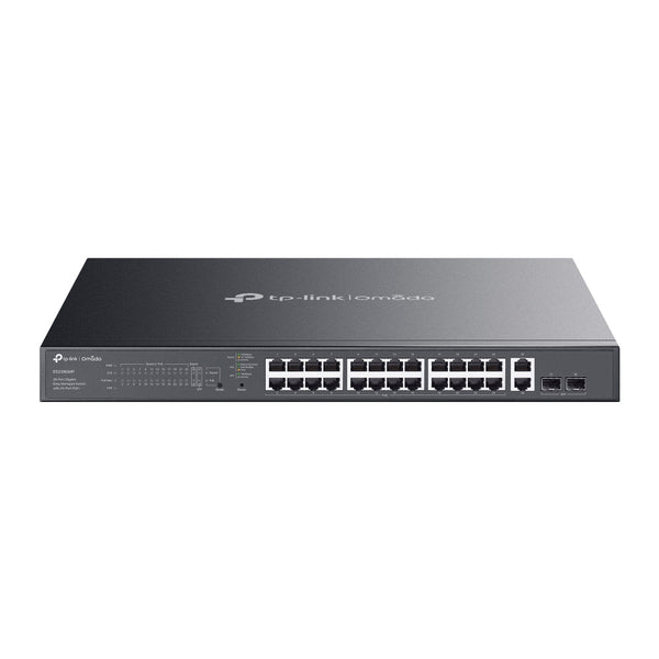 TP - Link ES228GMP Omada 28 - Port Gigabit Easy Managed 250m Long Range POE Switch with 24 - Port PoE+ - ACE Peripherals