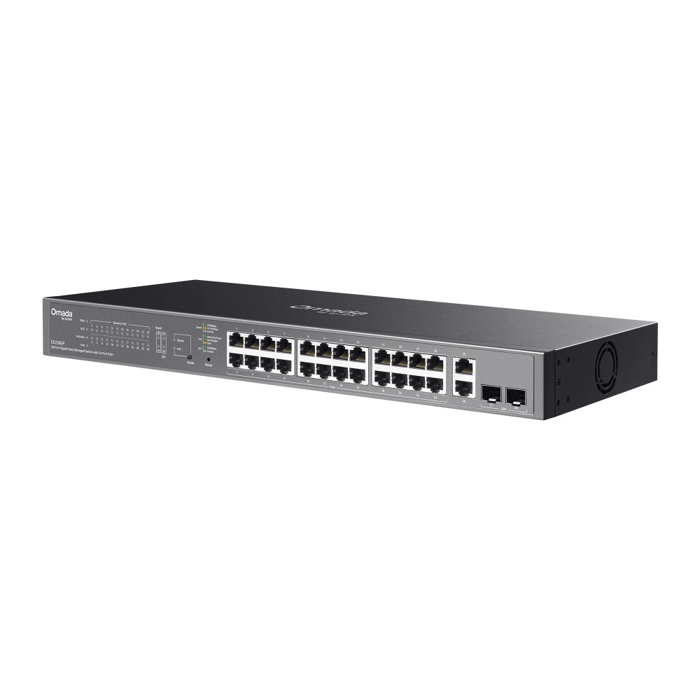 TP-Link ES228GP Omada 28-Port Gigabit Easy Managed Switch with 24-Port PoE+ - ACE Peripherals