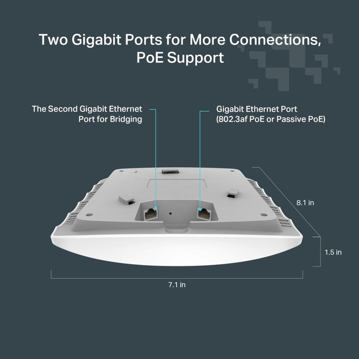 TP - Link Festa F54 AC1750 Wireless MU - MIMO Gigabit Ceiling Mount WiFi 5 Access Point - ACE Peripherals