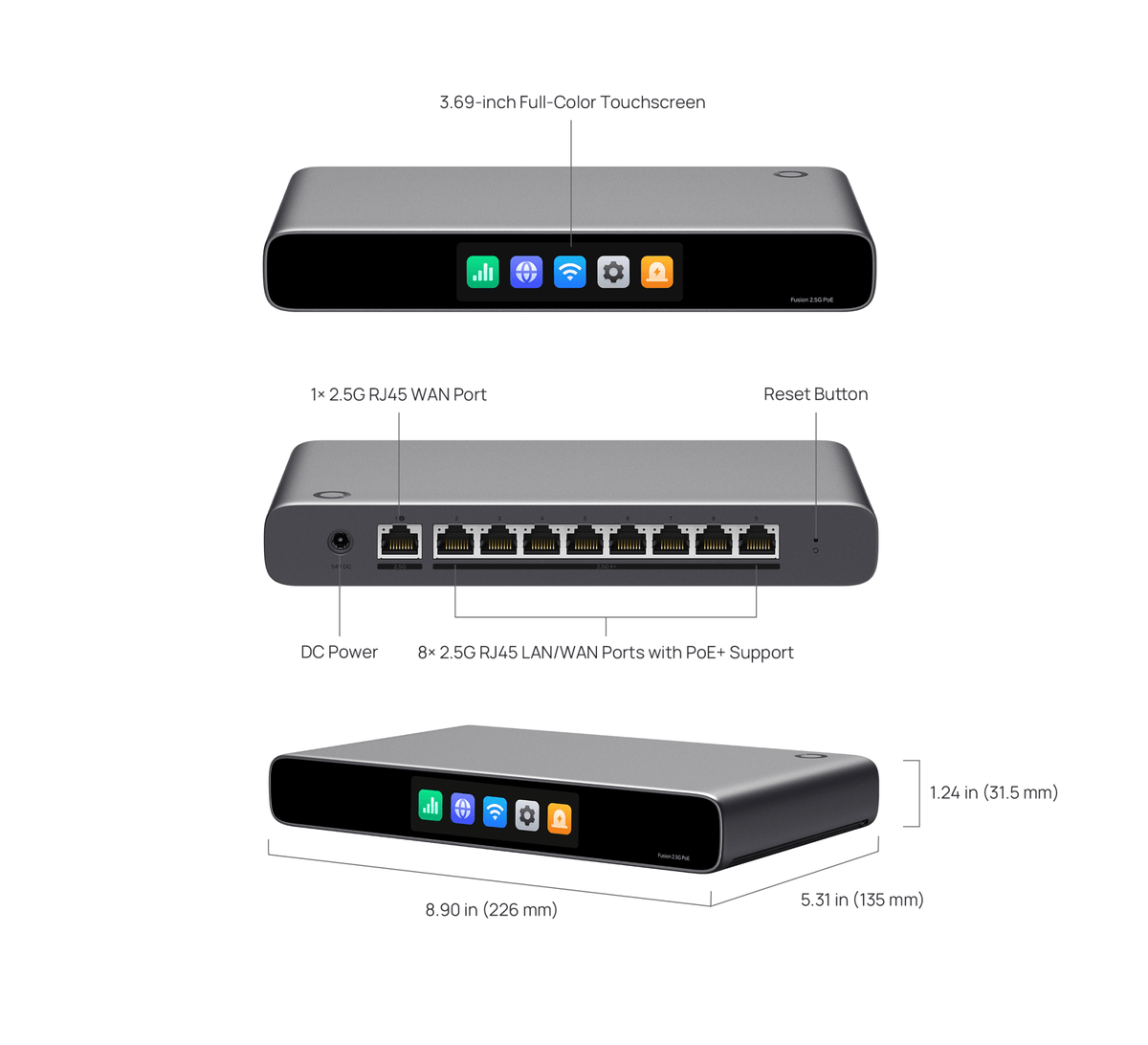 TP-Link Fusion 2.5G PoE Omada Gateway Router - ACE Peripherals