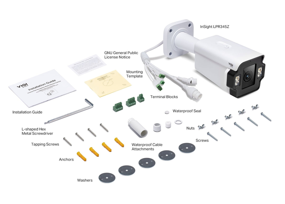 TP - Link InSight LPR345Z VIGI 4MP Outdoor License Plate Recognition Bullet Network Camera - ACE Peripherals
