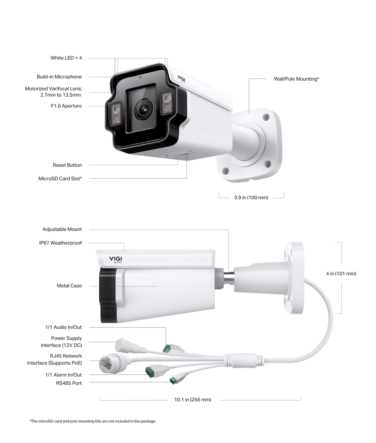 TP - Link InSight LPR345Z VIGI 4MP Outdoor License Plate Recognition Bullet Network Camera - ACE Peripherals