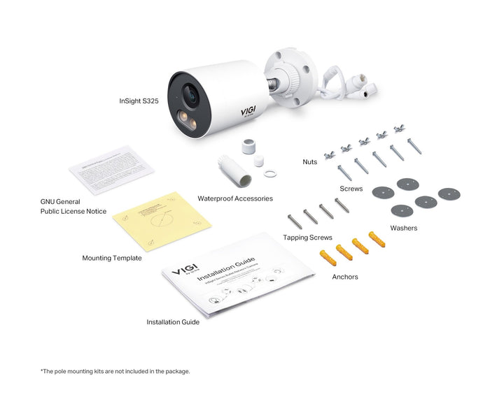 TP - Link InSight S325 VIGI 2MP Outdoor Full - Color Bullet Network Camera - ACE Peripherals