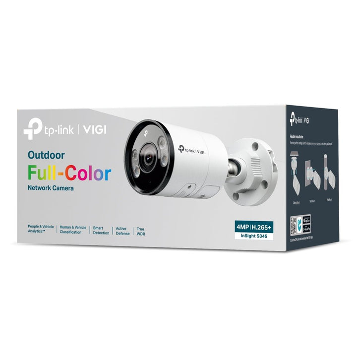 TP - Link InSight S345 VIGI 4MP Outdoor Full - Color Bullet Network Camera - ACE Peripherals