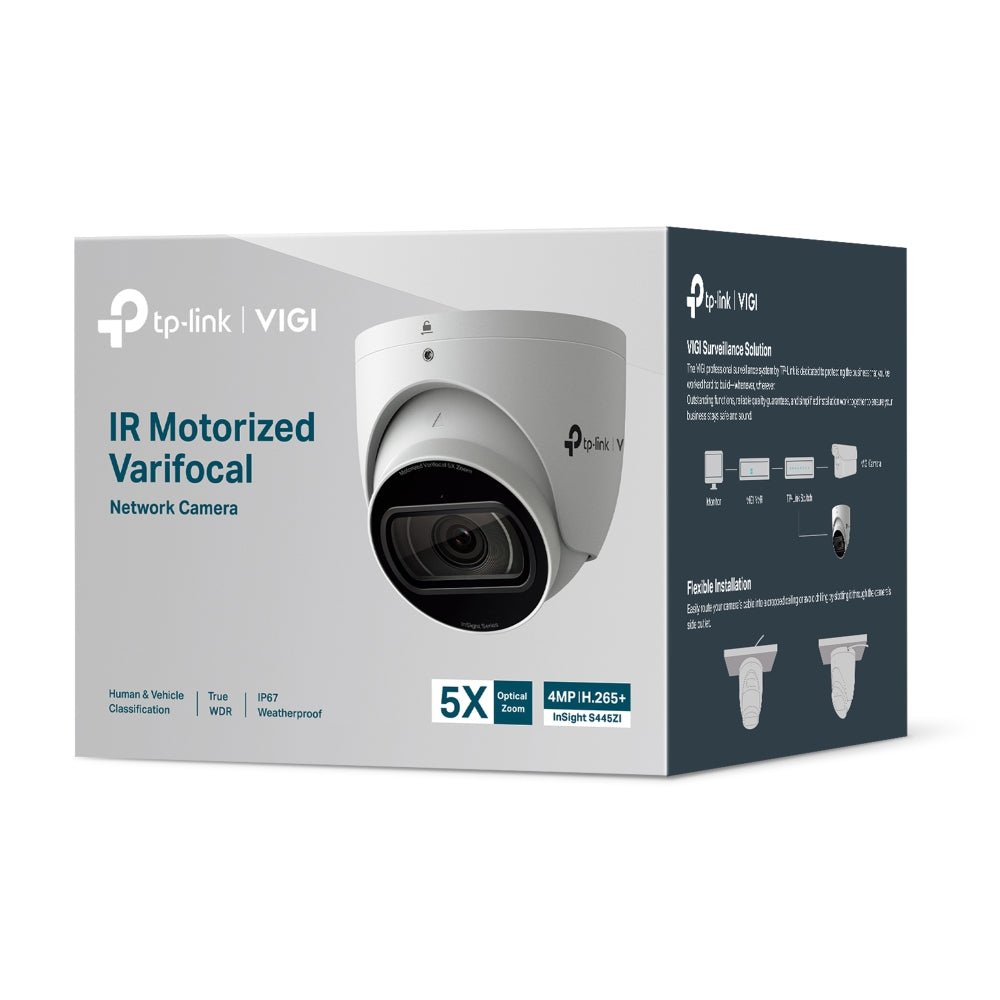 TP - Link InSight S445ZI VIGI 4MP IR Motorized Varifocal Turret Network Camera - ACE Peripherals