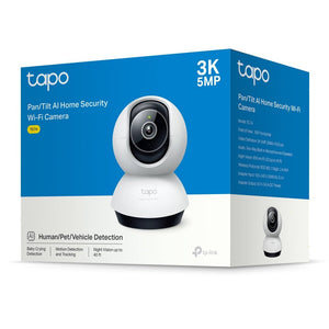 TP - Link Tapo TC74 5MP 3K QHD Wi - Fi 360º Pan Tilt IP Camera with AI - ACE Peripherals
