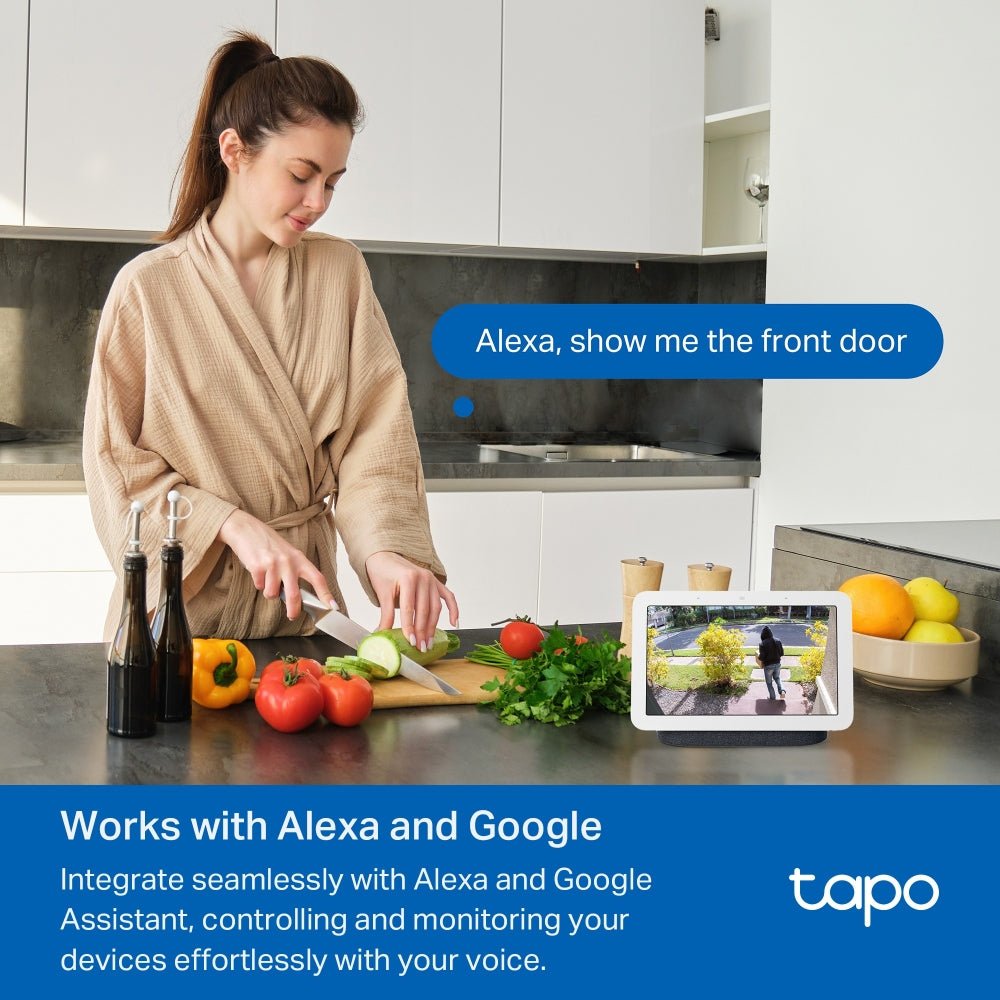 TP - Link TD21 Tapo Smart Video Doorbell 2K 3MP 160° Camera (D210) - ACE Peripherals