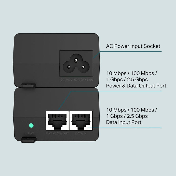 TP - Link TL - POE260S Omada 2.5G PoE+ Injector - ACE Peripherals