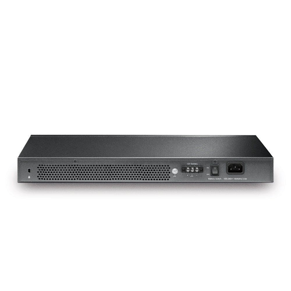 TP - Link TL - SG3428X - UPS JetStream 24 - Port Gigabit L2+ Managed Switch with 4 10GE SFP+ Slots and UPS Power Supply