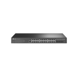 TP - Link TL - SG3428X - UPS JetStream 24 - Port Gigabit L2+ Managed Switch with 4 10GE SFP+ Slots and UPS Power Supply