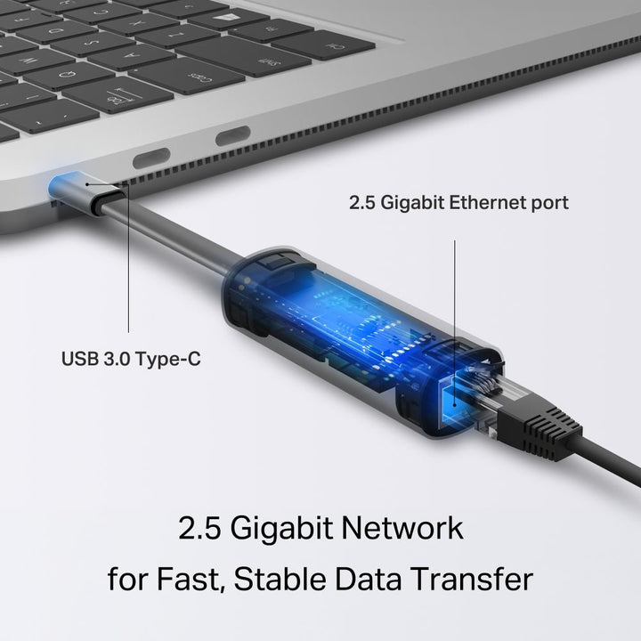 TP - Link UE302C USB Type - C to 2.5 Gigabit Ethernet Network Adapter - ACE Peripherals
