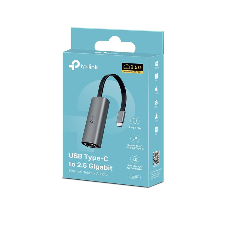 TP - Link UE302C USB Type - C to 2.5 Gigabit Ethernet Network Adapter - ACE Peripherals
