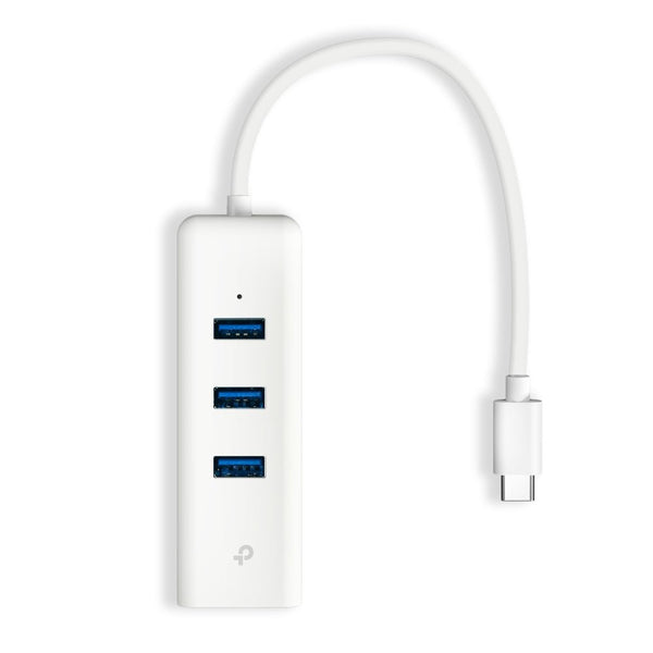 TP - Link UE330C USB Type - C 3 - Port Hub & Gigabit Ethernet Adapter - ACE Peripherals