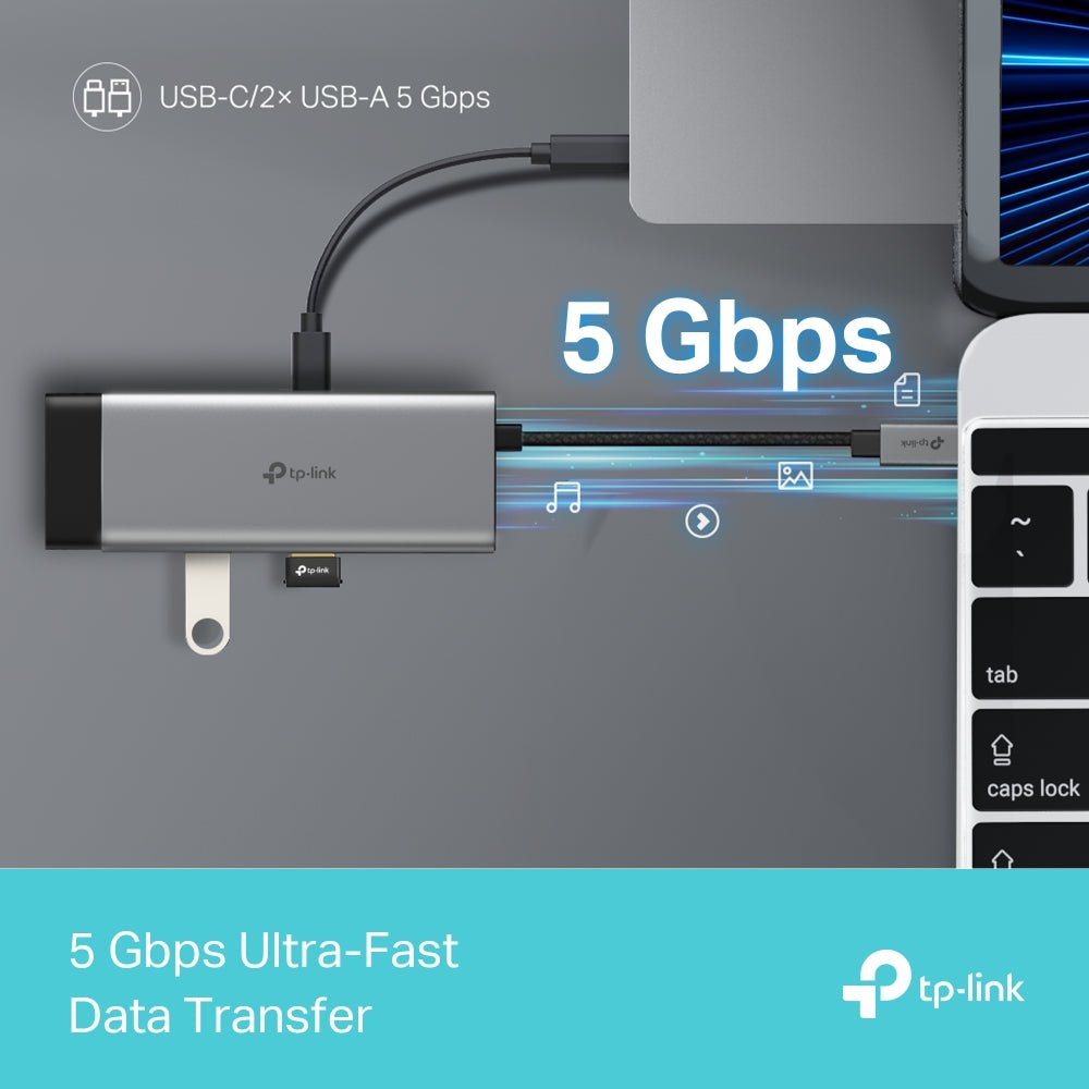 TP - Link UH5020C USB Type - C 5 in 1 Hub - ACE Peripherals