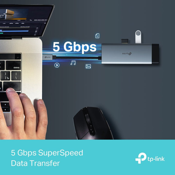 TP - Link UH6120C USB Type - C 6 - Port Hub - ACE Peripherals