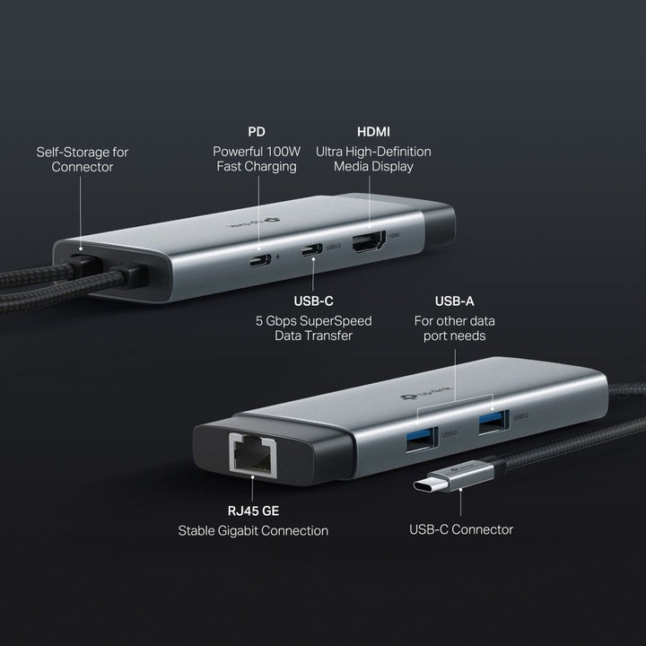 TP - Link UH6120C USB Type - C 6 - Port Hub - ACE Peripherals