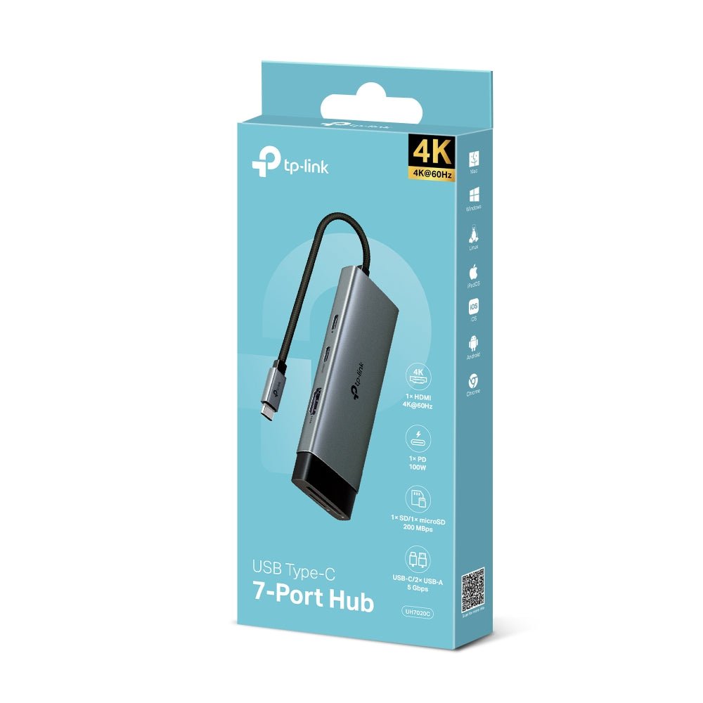 TP - Link UH7020C USB Type - C 7 - in - 1 Hub - ACE Peripherals