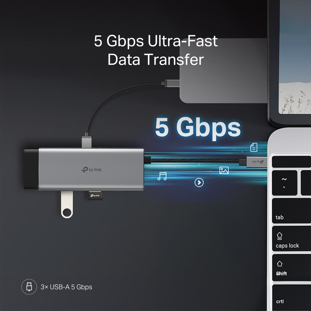 TP - Link UH7021C USB Type - C 7 - in - 1 Hub - ACE Peripherals