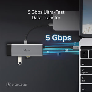 TP - Link UH7021C USB Type - C 7 - in - 1 Hub - ACE Peripherals