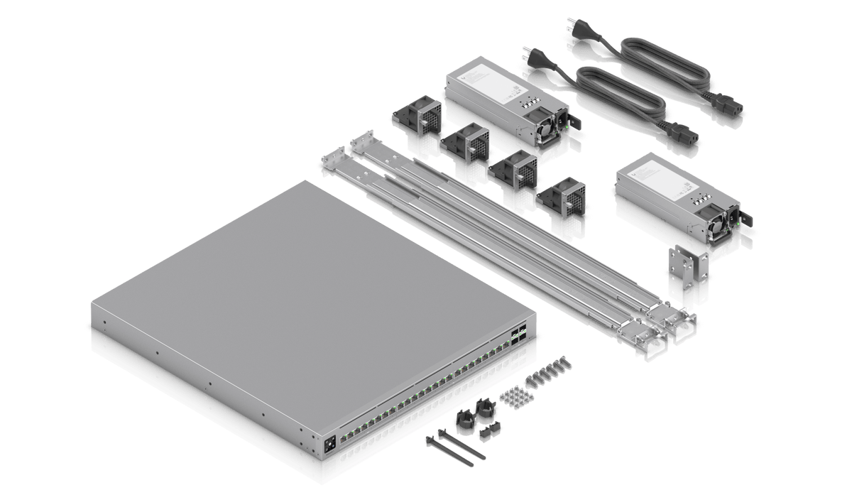 Ubiquiti ECS-24S Enterprise Campus 24-Port 2.5G/10G Non-PoE Stackable Layer 3 Switch - ACE Peripherals