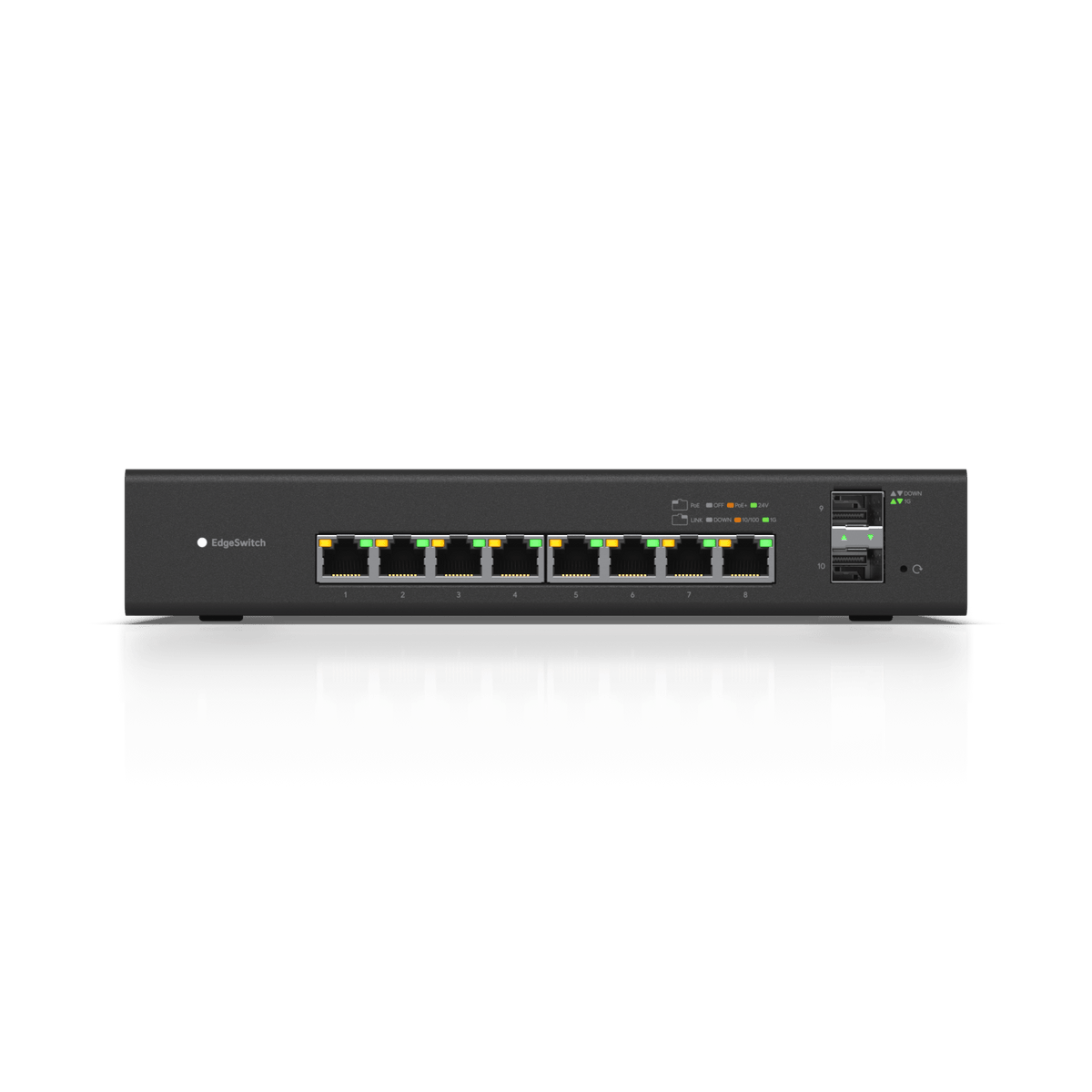Ubiquiti ES - 8 - 150W EdgeSwitch 8 - Port 150W PoE+ Switch with 2 SFP - ACE Peripherals